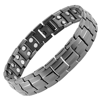Titanium B007 Gunmetal Magnetic Bracelet